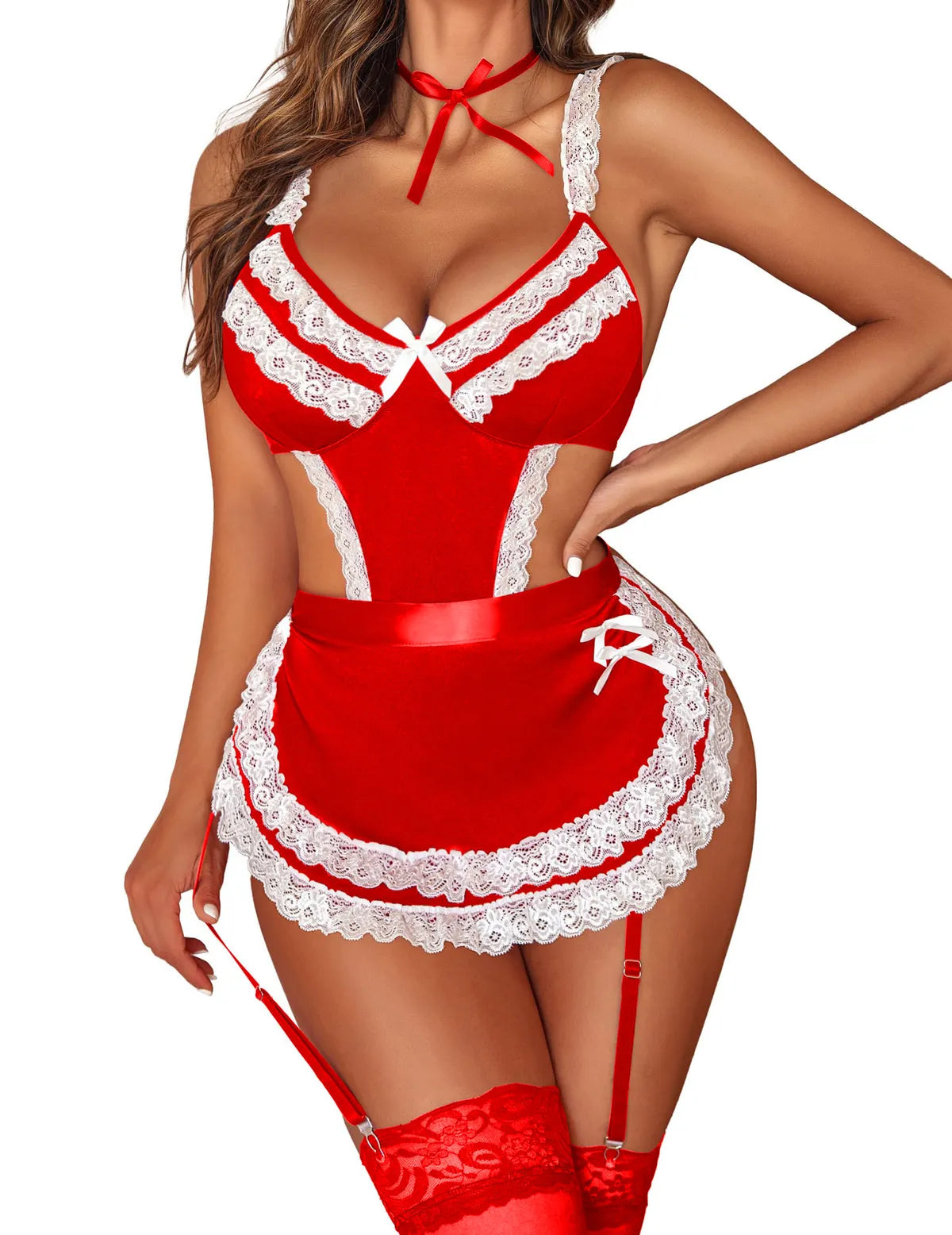 Red Premium Ultrasoft Babydoll Lingerie Bikini Swimwear Mini Chemise Mesh Wedding Bikini Nightie With Panty