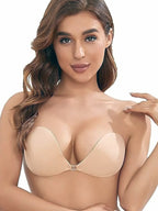 Adhesive Silicon Strapless Push Up Bra