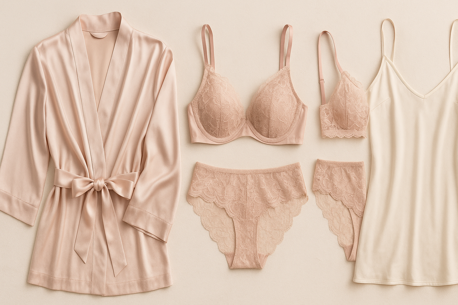 create a banner for destop size which have intimate dress for female 